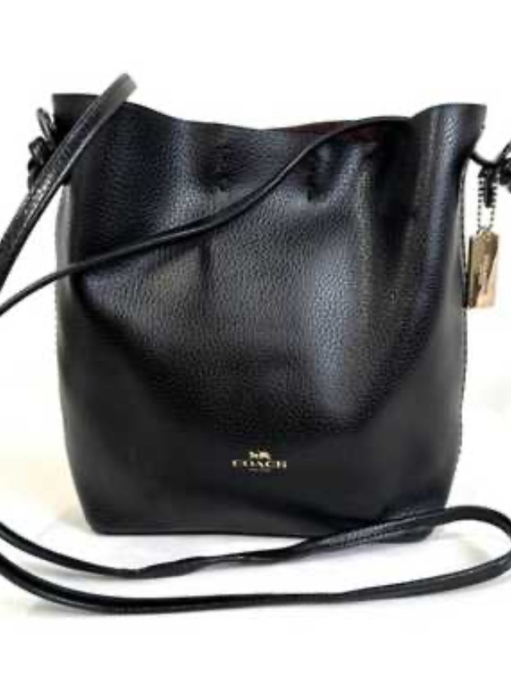 Coach Black Pebble Leather bag